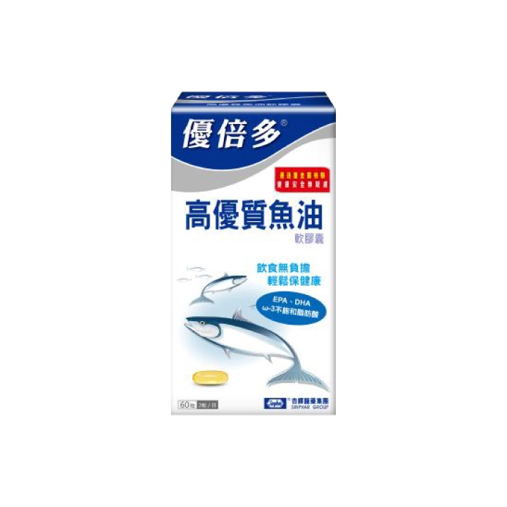 【優倍多】高優質魚油軟膠囊
