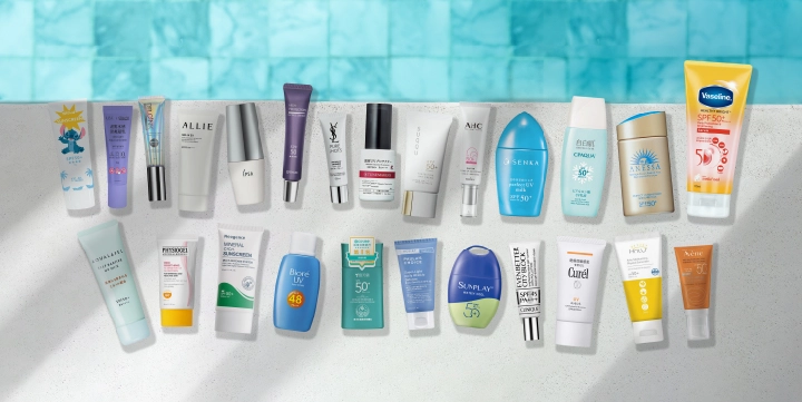 25款「熱銷防曬產品」全評比（豐傑生醫【超輕感美白防曬乳】,安耐曬【金鑽高效防曬露】,倩碧【勻淨UV超防禦潤色水凝露】,DRCINK【禦黑高效光感防曬乳】,ALLIE【持采UV高效防曬水凝乳EX】,珂潤【潤浸保濕防曬乳】,寶拉珍選【抗老化清新潤色防曬乳SPF30】,雅漾【全效緊緻防曬液】,潔美淨【潔美淨層脂質AI輕透防曬霜】,SUQQU【晶采防曬日霜】,IPSA【全效輕透UV防曬乳】,YSL【極效活萃輕盈UV防曬凝露】,蜜妮【高防曬乳液SPF48】,自白肌【玻尿酸涼感防曬乳液】,凡士林【5D極護水感防曬乳】,專科【全效抗汗防曬乳】,雪芙蘭【海洋友善高效防曬乳】,AHC【柔光潤色隔離防曬乳】,曼秀雷敦【SUN PLAY防曬乳液-清透涼爽】,TUNEMAKERS【原液防曬乳】,Millis【全效UV海洋友善防曬乳】,霓淨思【積雪草純物理舒敏防曬乳】,水之印【健康浸透防曬乳】,安塗【溫和保濕物理性防曬乳】,LAMBENCY【超輕水感防曬凝乳】）