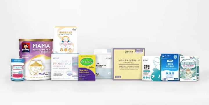 孕婦益生菌推薦10大品牌：豐傑生醫712D克菲爾PLUS、維他盒子LP28益生菌、達摩本草ABC益生菌、BHK’s孕媽咪益生菌粉、Life Space孕期益生菌、孕哺兒媽媽益生菌、康萃樂消化道日常益生菌、益菌優媽媽寶寶益生菌、SENGI S-12機能益生菌、桂格媽媽營養品。