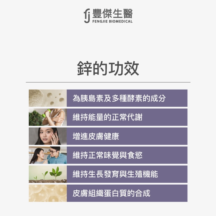鋅的6大功效