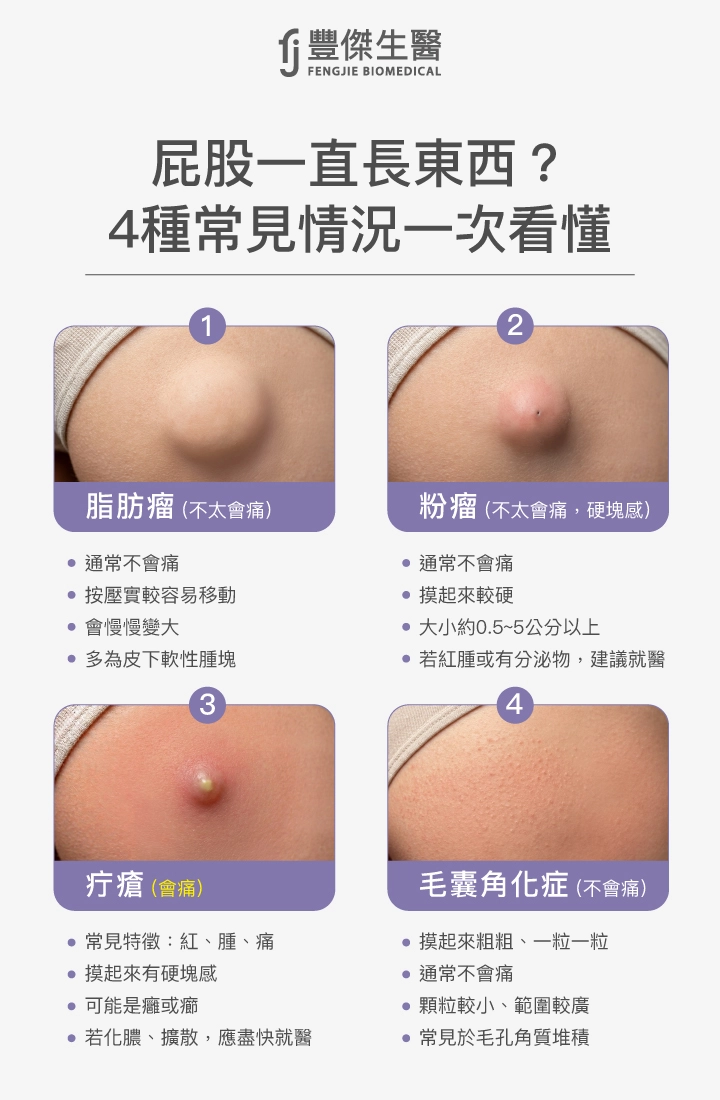 屁股長一顆東西？專家：會痛、不痛、有無硬塊感，病因都不同