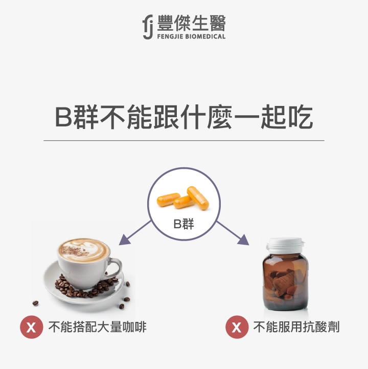 B群不能跟咖啡、抗酸劑一起吃