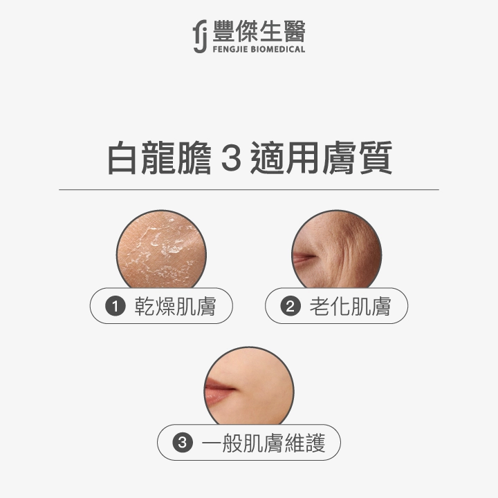 白龍膽3適用膚質：乾燥肌膚、老化肌膚、一般肌膚維護