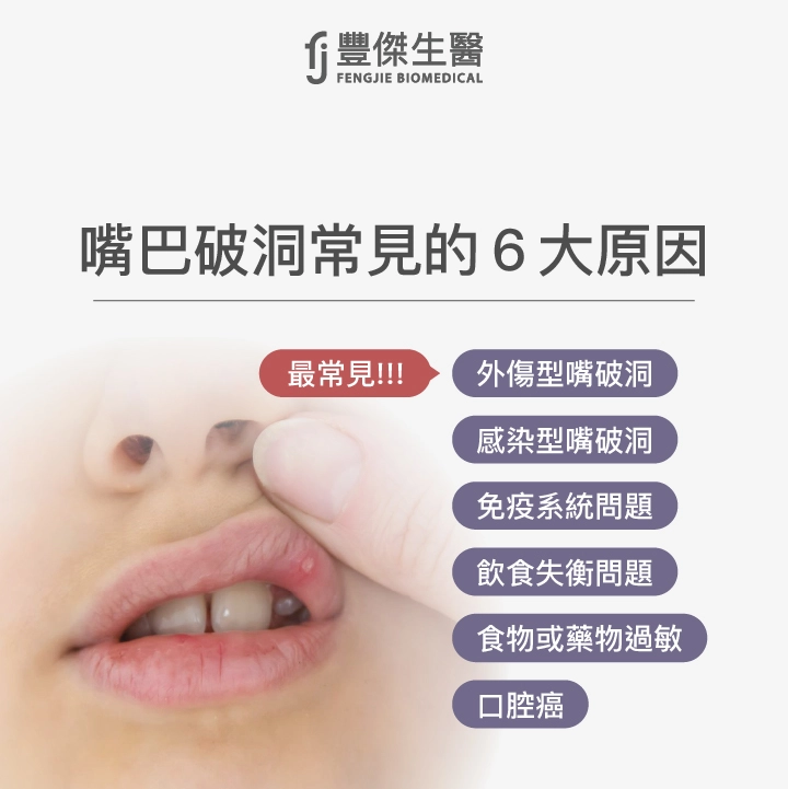 嘴巴破洞原因