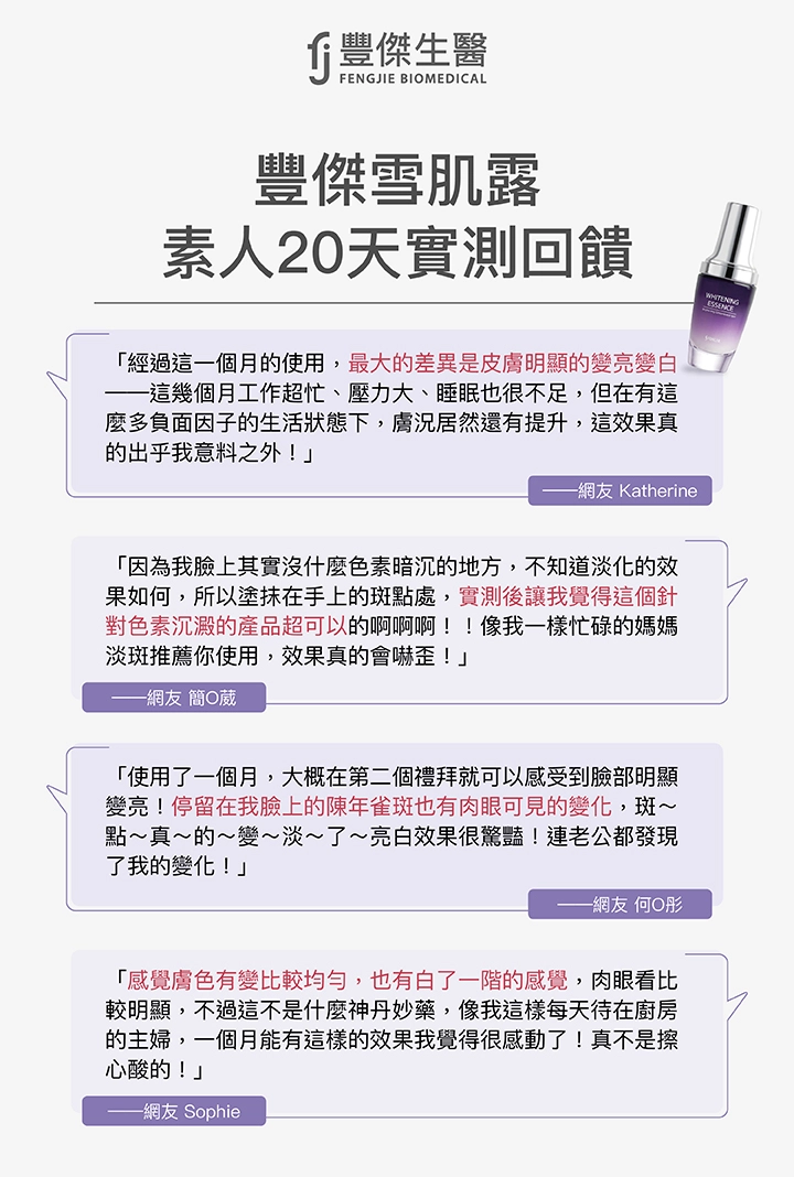 雪肌露淡斑實測3：素人20天實測回饋